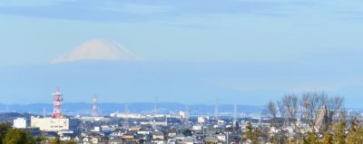 富士山と君津市街地